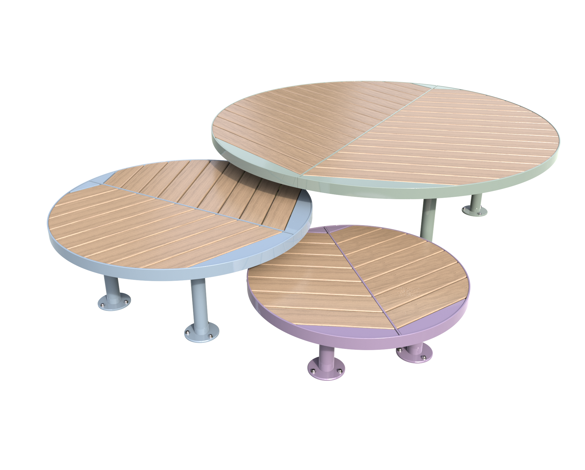 Orbella Platform by GX Outdoors for Public Space Seating